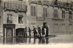 Paris 16 - Floods of Paris - January 1910 - Raft Quay of Billy - CPA