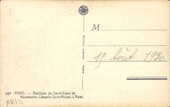 Paris 18 - Sacre Coeur - Interieur - Chapelle Saint Michel - L'Autel - Montmartre CPA