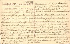 Paris 18 - La Place du Tertre - CPA