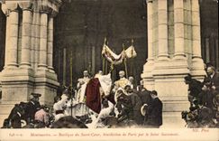 Paris 18 - Montmartre - La Benediction de Paris par le Saint Sacrement - Sacre Coeur - CPA 
