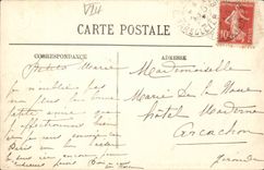 Paris - 8 Station Saint Lazare and Court of Rome CPA