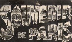 Paris - Souvenir CPA Tout Eiffel Arc de triomphe Notre Dame