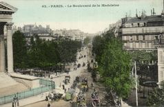 Paris - 8 the Boulevard of Madeleine CPA