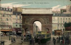 Paris 10 Gate Saint Martin - CPA