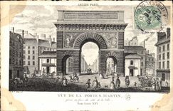 Paris 10 Old Paris - Gate Saint Martin - CPA