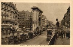 Paris 10 - Gate Saint Denis - Car - CPA