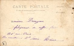 Paris 10 - Statue and Republic Places - chocolate - CPA