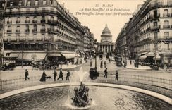 Paris 5 - The Street Soufflot and the Pantheon - CPA
