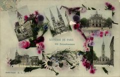 Paris - 20 - Souvenir of XX district CPA