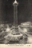 Paris - 10 - a festival of Night - Place of the Bastille - Illuminee CPA