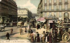 Paris - 8 - Street Saint Lazare - CPA