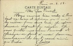Paris - 8 - Review of July 14th 1918 -- Belgian Flag CPA