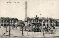 Paris - 8 - Place of the Harmony - Obelisk CPA