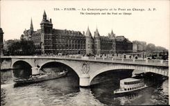 Paris - 1 - La Conciergerie et le Pont au Change - CPA 