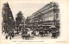 Paris - 9 - Le Boulevard des Capucines et le Grand Hotel - CPA 