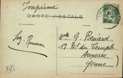 Paris 8 - Panorama of the Place of Etoile taken in balloon - CPA