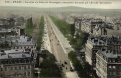 Paris 16 - Avenue du Bois de Boulogne vue prise du haut de l'Arc de Triomphe - CPA 