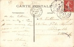 Paris 8 - The Round Bridge of Champs Elysees CPA