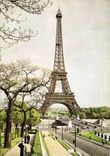 MODERN CARD Paris the Tower Eiffel (1887 1889) View