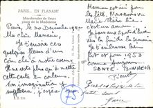 MODERN CARD Paris while strolling Marchandes of flowers Places madeleine