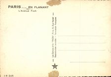 MODERN CARD Paris the Foch avenue