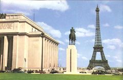 MODERN CARD Paris View the Eiffel Tower