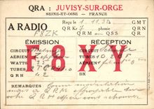 Juvisy on Barley - AraDIO Emission - Circuits - air - Watts - tubes CPA