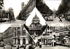 Paris 4 - Quatier Latin - souvenir - Le Grillon - Cafe Brasserie CPA 