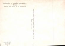 Paris 8 - Market with the Flowers of Madeleine CPA