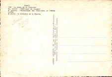 Paris - 8 - place of the harmony - the ministry for the navy - embassy of ETAS plain - hotel crillon CPA