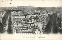 Paris - 7 - Panorama de Paris - Vue Generale CPA 