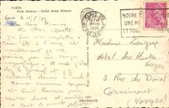 Paris - 16 - Avenue Foch et Avenue de la Grande Armee CPA