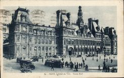 Paris - 4 - Hotel de Ville - Autobus - CPA 
