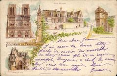 Paris - 1 - Souvenir de Paris - CPA 