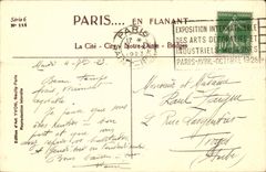 Paris - 4 - Notre Dame - La Cite - Bridges CPA 