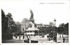 Paris - 10 - the Place of has Republique CPA