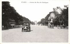 Paris - 16 - Avenue Bois de Boulogne - Automobile CPA 