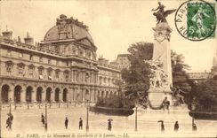 Paris - 1 - Le Monument de Gambetta - Le Louvre - CPA 