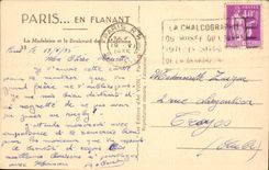 Paris - 8 - the Madeleine and the Boulevard of the Madeleine - CPA