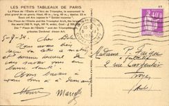 Paris - 8 - Small Tables of Paris - Arc de Triomphe the CPA