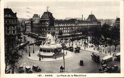 Paris - 10 - the Place of Republic CPA