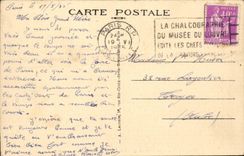 Paris - 7 - the Seine with the Quay of Orsay (Eiffel Tower in the fog) CPA