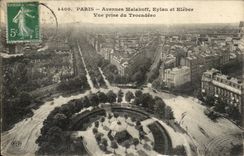Paris - 16 Avenue Malakoff - Eylau et Kleber - Vue Prise du Trocadero CPA 