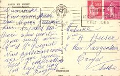 Paris - 8 - Paris the Night - Place of Harmony CPA