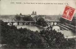 Paris - 1 - Le Pont Neuf et la cite et la Pointe du Vert Galant - CPA 