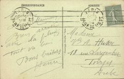 Paris - 5 - the Pantheon and Statue of J J Rousseau - CPA