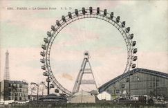 Paris - 1 - the Large Wheel Which occurred of Suffren Eiffel Tower - CPA -