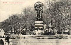 Paris - 6 - Fountain of the Observatory - CPA