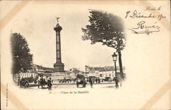 Paris - 10 - Place of the Bastille - CPA