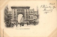 Paris - 10 - Gate Saint Denis CPA